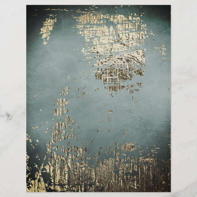 Papier à rebut métallique bleu fumé (Devant)