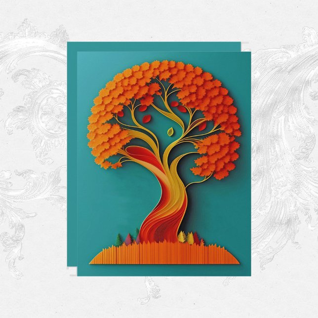 Papier à rebut orangé de l'automne (Créateur téléchargé)