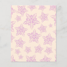 Papier à rebut Pastel Design - Floral Violet