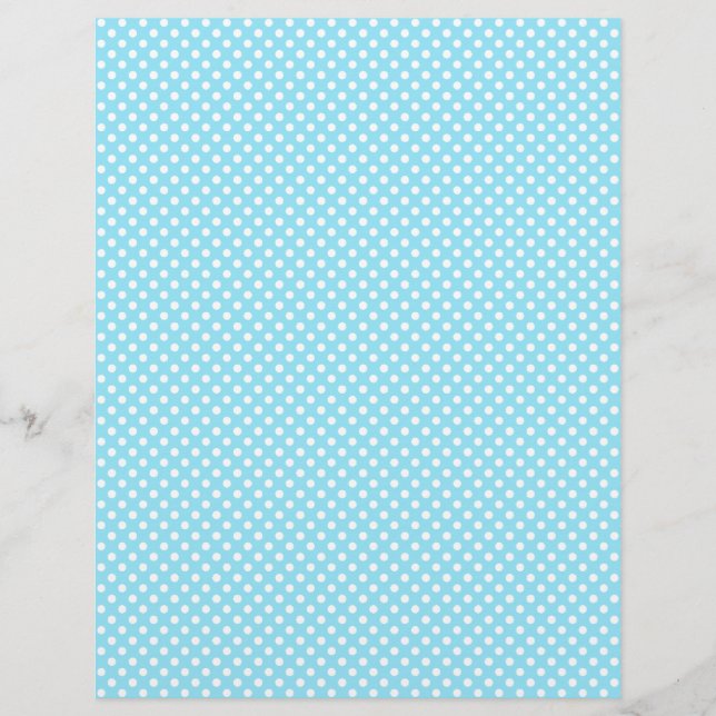 Papier à rebut Polka bleu clair (Devant)