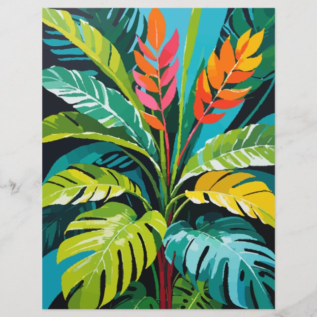 Papier à rebut pour vibes tropicales (Devant)