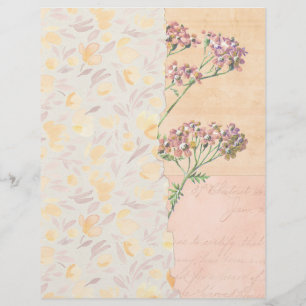 Papier à rebut Shabby Floral Collage
