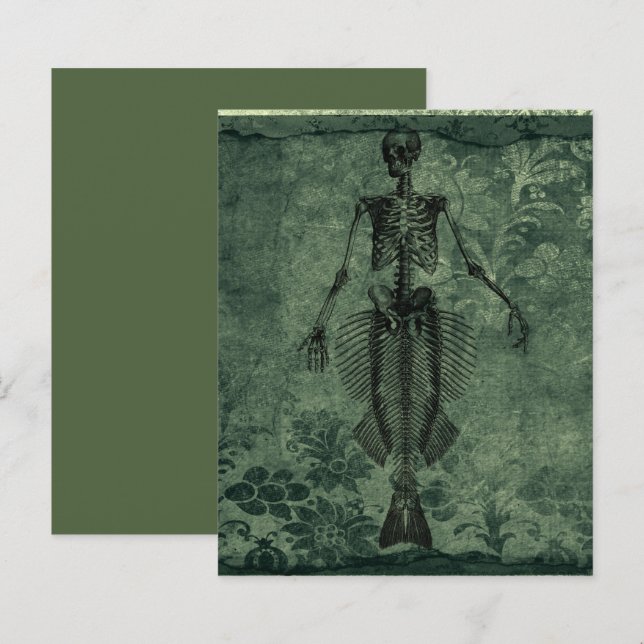 Papier à rebut Skelton Mermaid (Devant / Derrière)