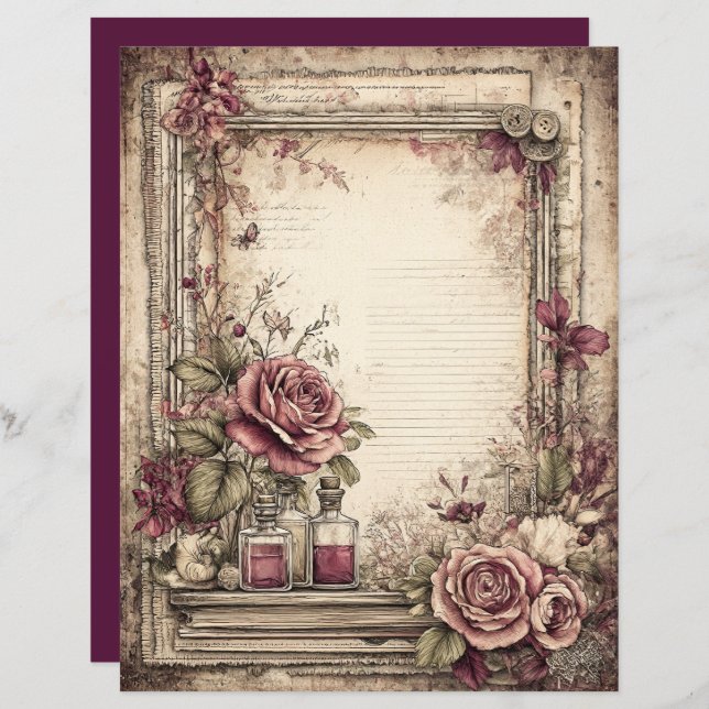 Papier à rebut Victorian & Lace (Devant / Derrière)