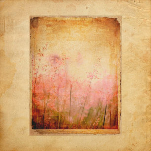 Papier à rebut vintage Grungy Floral