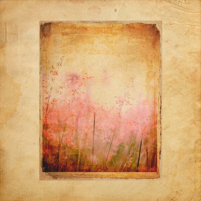 Papier à rebut vintage Grungy Floral (Créateur téléchargé)