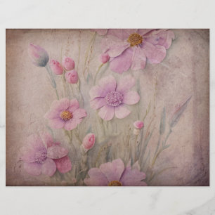 Papier à rebut Vintage rose