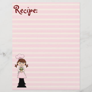 Papier à recette Young Pink Cook