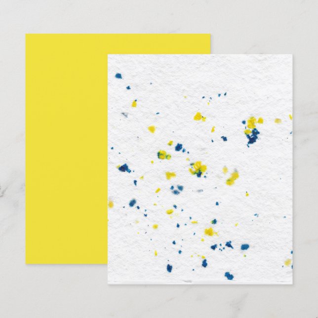 Papier à retouche à texture blanche bleu jaune (Devant / Derrière)