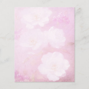 Papier à retouche rose et blanc Floral