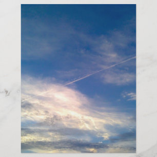 Papier à retouche style ciel bleu et nuages