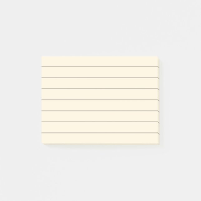Papier à revêtement jaune pâle Notes post-it (Devant)