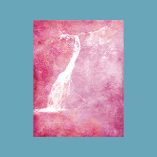 Papier à scandale à cascade rose