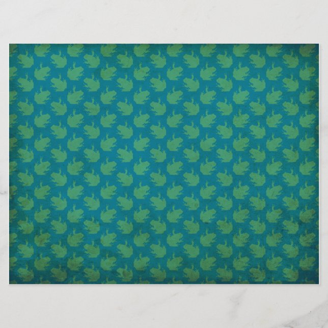 Papier à scandale à motif grenouille désossé (Devant)