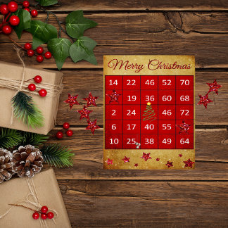 Papier à scandale de Noël Bingo Ephemera