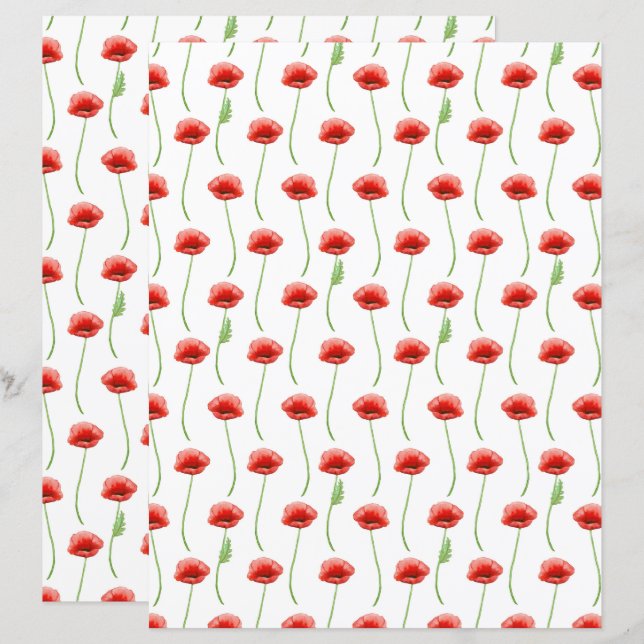 Papier à scandale de Poppies (Devant / Derrière)