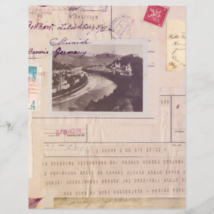 Papier à scandale du journal de collage Vintage dé