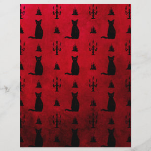 Papier à scandale Halloween Black Cats