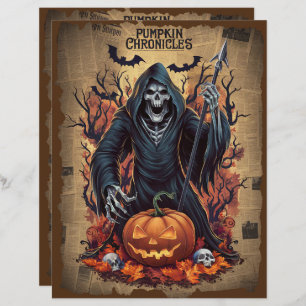 Papier à scandale Halloween Ghost vintage