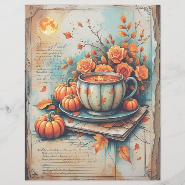 Papier à scandale Halloween vintage (Devant)