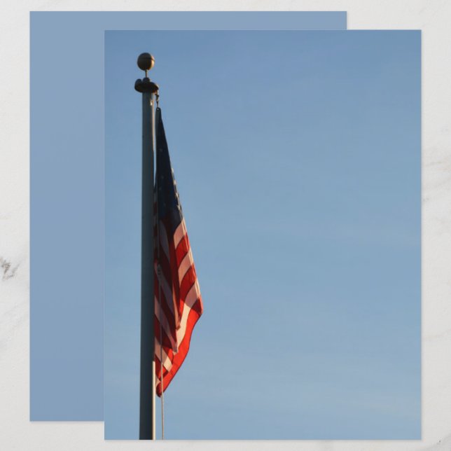 Papier à scandale patriotique du drapeau américain (Devant / Derrière)