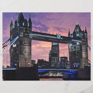 Papier à scandale pittoresque London Tower Bridge