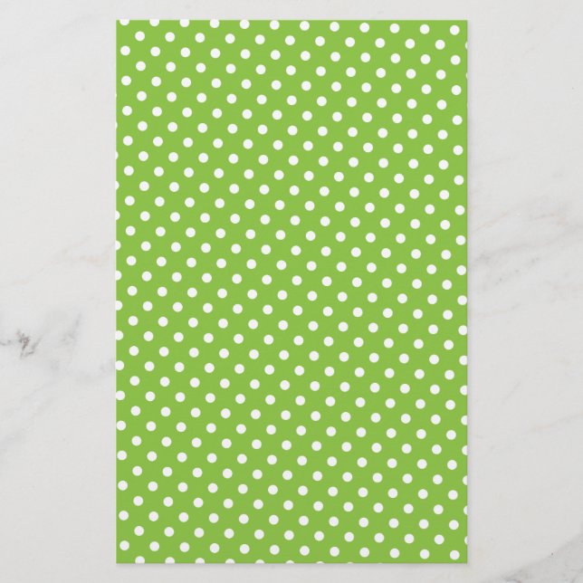 Papier à scandale - Polkadot vert (Devant)