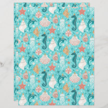 Papier à scandale pour ornements de Noël côtiers