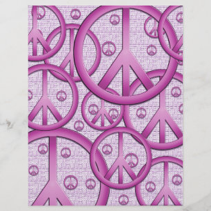 Papier à scandale Purple Peace Signes