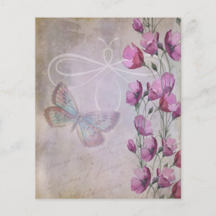 Papier à scandale violet Fleur sauvage