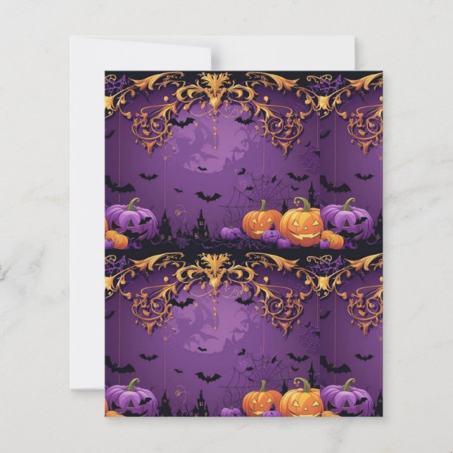 Papier à scandale violet Halloween (Devant)