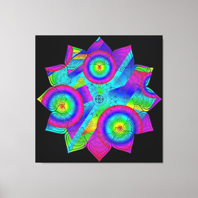 Papier à toile étirée Paradise Fleur (Recto)