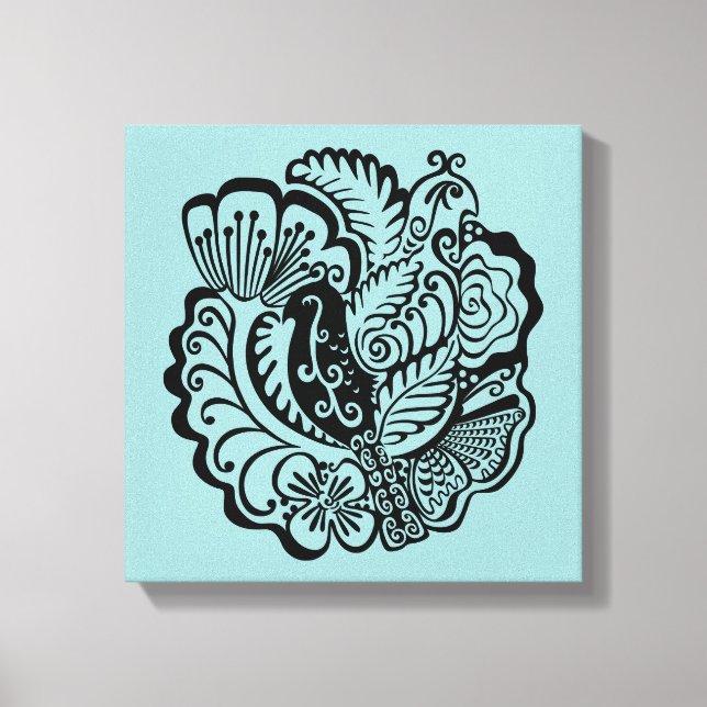 Papier à toile étirée pour les oiseaux de jardin (Recto)