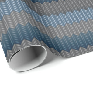 Papier à Tricot bleu Laine Papier cadeau