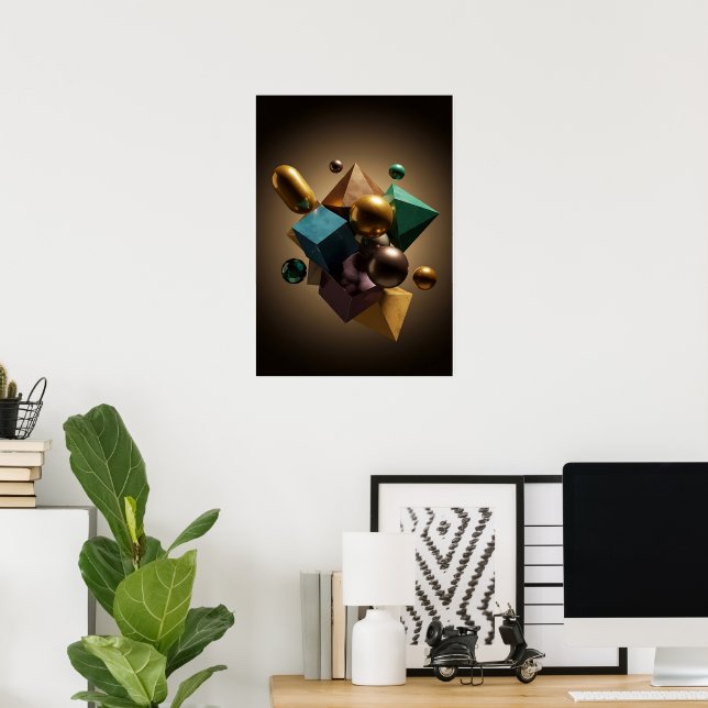 Papier affiche de valeur de symétrie dynamique (Ma (Bureau à domicile)