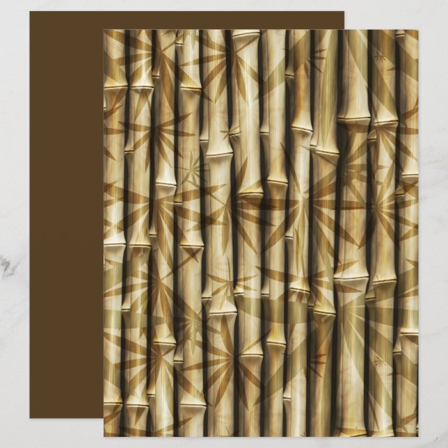 Papier Arrière - plan Bamboo Scrapbook 22 (Devant / Derrière)