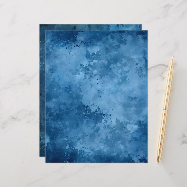 Papier Arrière - plan noir en encre débrayé (Devant/Arrière en situation)