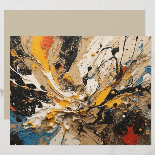 Papier Arrière - plan pour scrapbook acrylique Abs (Devant / Derrière)