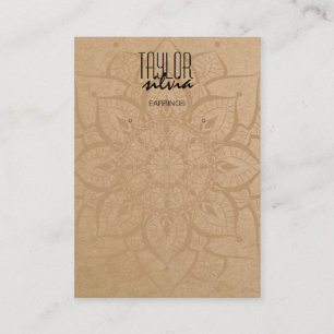 papier artisanal mandala Carte d'affichage à oreil