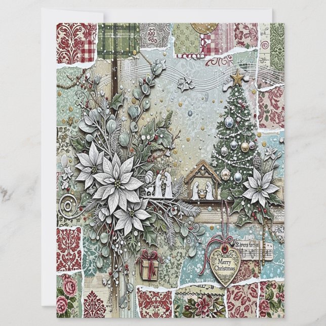 Papier artisanat de Noël crèche (Devant)