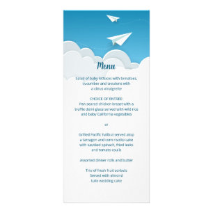 Papier Avion dans le ciel - Menu Aller de l'avant
