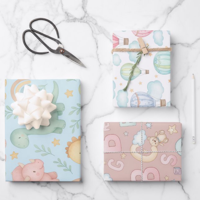 Papier baby shower et Anniversaire de enfant (Recto)