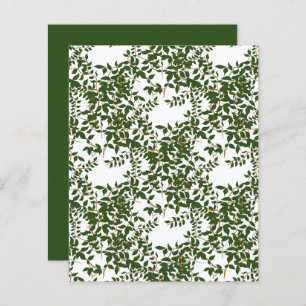 Papier blanc à rebut blanc Jasmine vert foncé