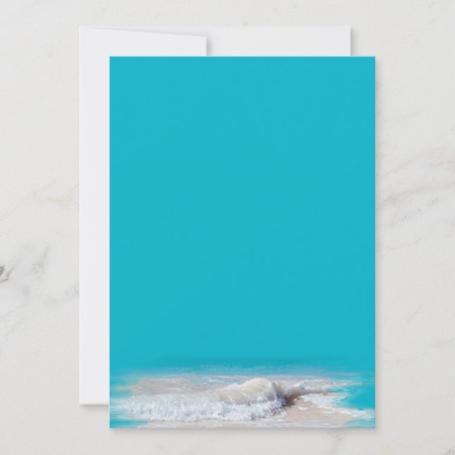 Papier blanc Turquoise Ocean Waves (Devant)