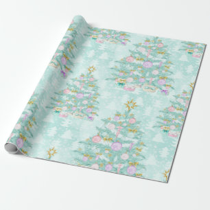 Papier bleu turquoise d'enveloppe de cadeau