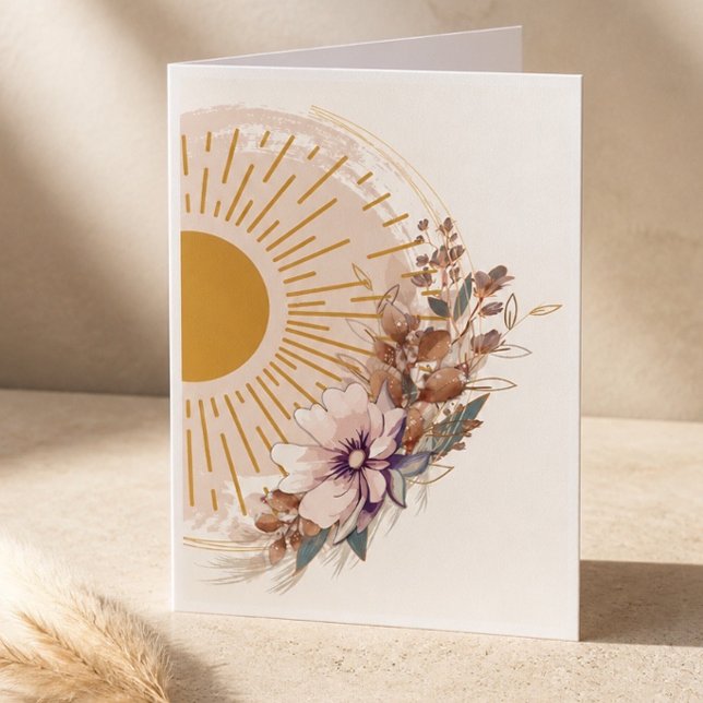 Papier BOHO Soleil et Floral Vierge (Créateur téléchargé)