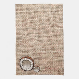 Papier Burlap en noix de coco Serviettes de cuisin