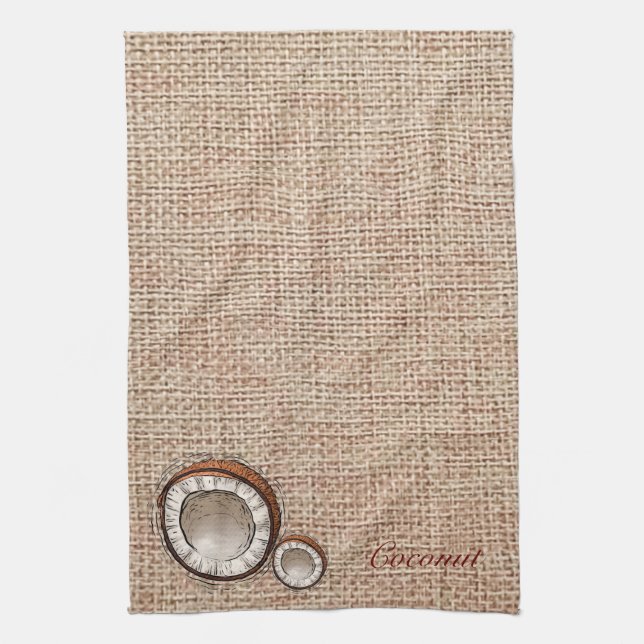 Papier Burlap en noix de coco Serviettes de cuisin (Vertical)