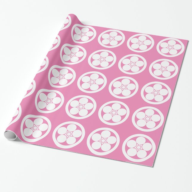 PAPIER CADEAU 丸に梅鉢 (Déroulé)