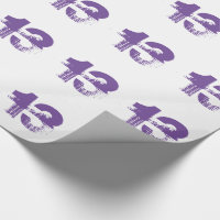 13ème anniversaire pour n'importe qui, pourpre sur